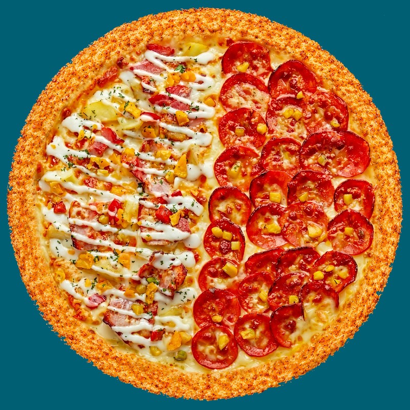 취향반반 (2가지 맛) 피자